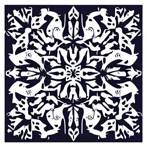 Image similar to vector art panel for cnc plasma, laser, stencil, unique winter design