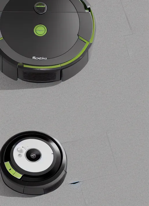 Image similar to A Roomba with a four robot spider legs, 3D Product, professional render, studio quality, octane render