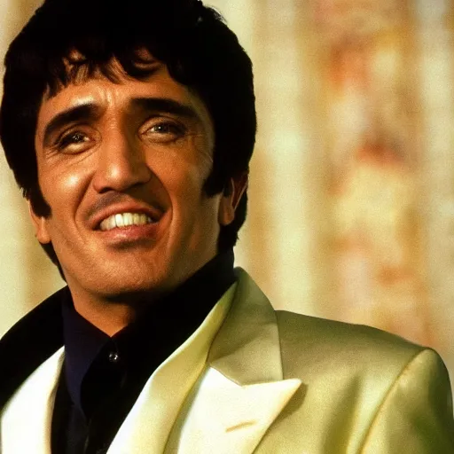 Prompt: tONY mONTANA 4k, high detail, high-resolution photograph