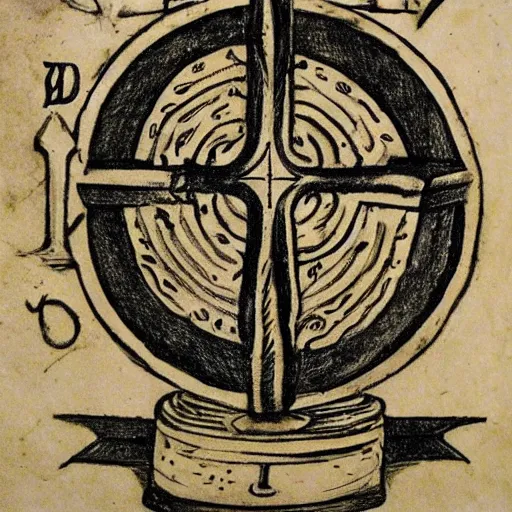Image similar to magic holy fire iconography old book vintage bible occult rune sketch alchemy ink