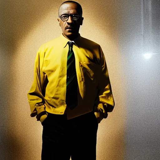 Prompt: A photo of Gustavo Fring, cinematic lighting, New Mexico, Breaking Bad,