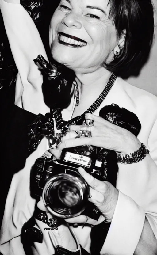 Image similar to amy klobuchar wearing vivienne westwood, photograph by terry richardson