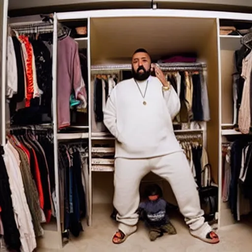 DJ Khaled trapped in closet | Stable Diffusion | OpenArt