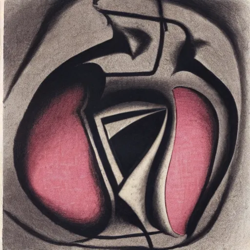 Image similar to The ‘Naive Oculus’ by Man Ray, auction catalogue photo, private collection, colourised