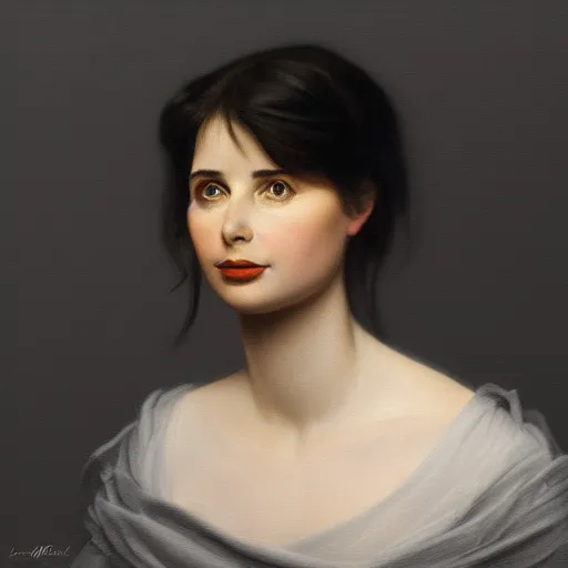 Prompt: classical portrait of a young isabella rossellini, high detail, dramatic light, digital art, art painted by caspar david friedrich, trending on artstation