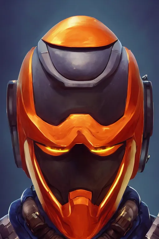 Image similar to epic mask helmet robot ninja portrait stylized as fornite style game design fanart by concept artist gervasio canda, behance hd by jesper ejsing, by rhads, makoto shinkai and lois van baarle, ilya kuvshinov, rossdraws global illumination radiating a glowing aura global illumination ray tracing hdr render in unreal engine 5