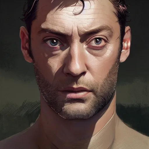 Image similar to highly detailed portrait, jude law as dombledor, in gta v, stephen bliss, unreal engine, fantasy art by greg rutkowski, loish, rhads, ferdinand knab, makoto shinkai and lois van baarle, ilya kuvshinov, rossdraws, tom bagshaw, global illumination, radiant light, detailed and intricate environment