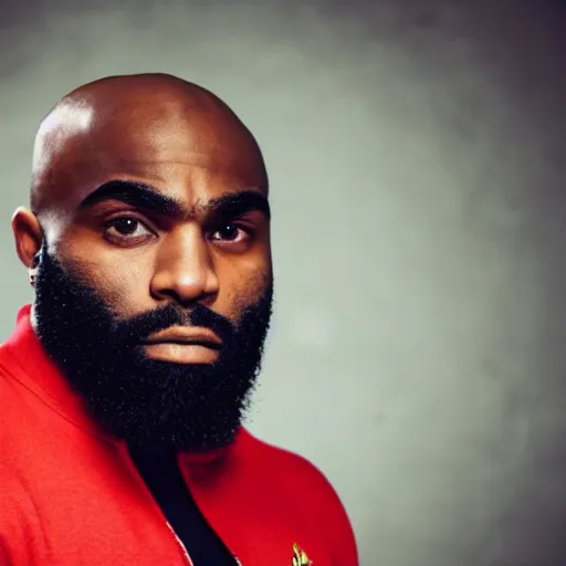 Prompt: photo portrait of the french rapper Kaaris