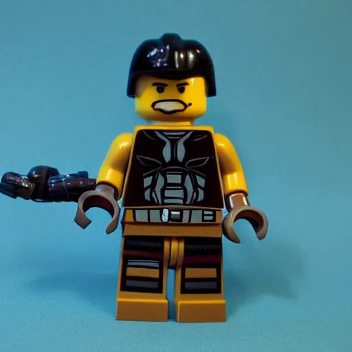 Prompt: The Mandalorian Lego Figure