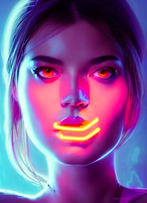 Prompt: a highly detailed long shot photo of sensual female face portrait, futurism, rococo cyber neon lighting, detailed futuristic fibonacci jewelry, profile posing, hyper photorealistic, crispy quality, digital photography, trending in pinterest, cinematic, 4 k ultra hd, art by pascal blanche, art by greg rutkowski, art by artgerm,