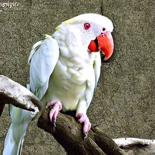 Image similar to albino macaw parrot