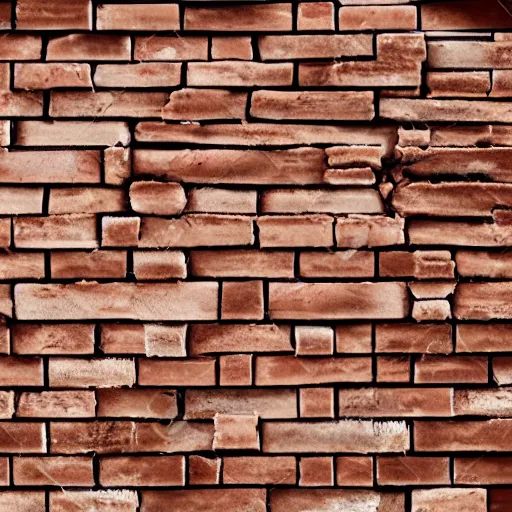 Image similar to a stock photo image of a render of a wall collapsing brick by brick