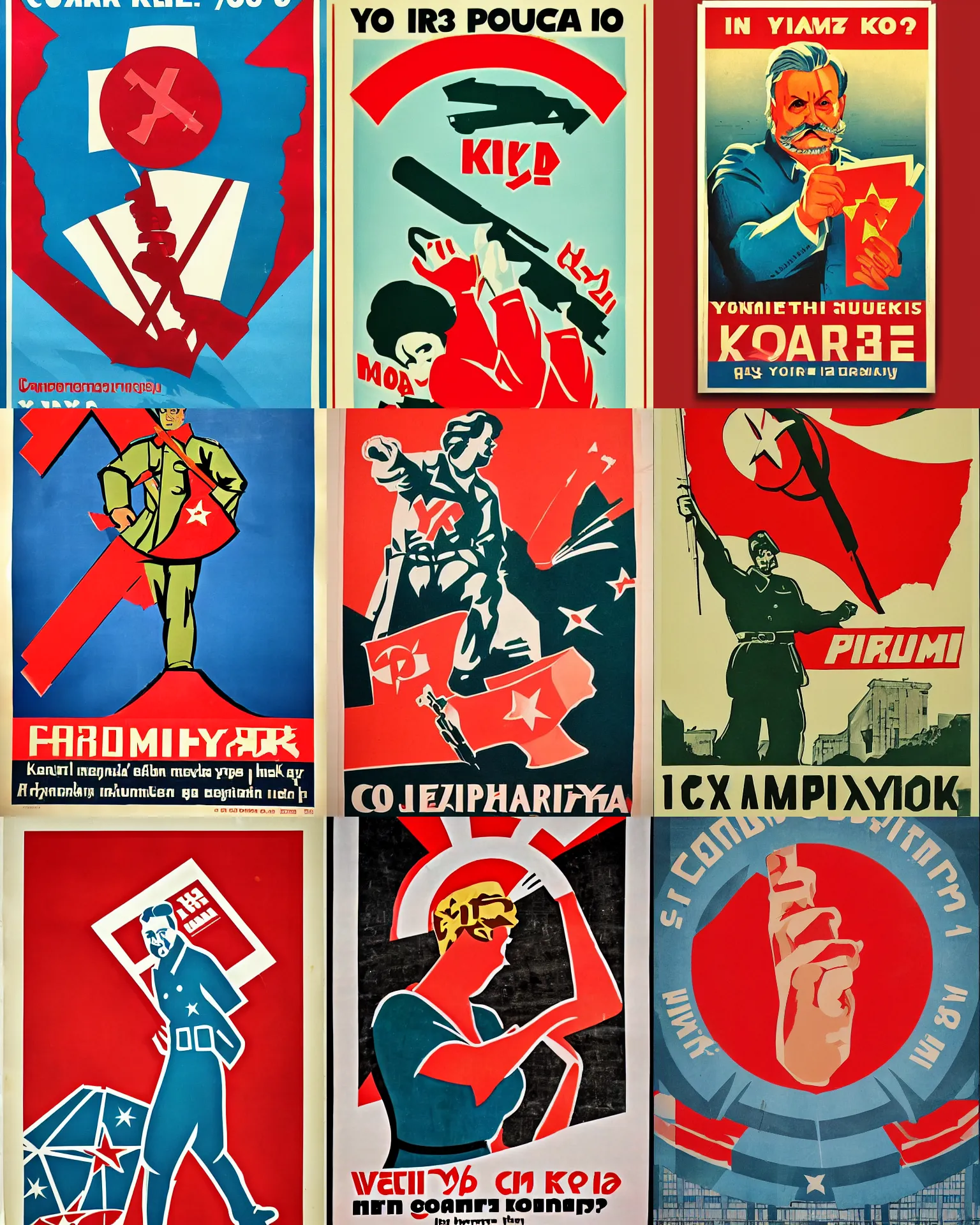 Prompt: communist propaganda poster, y 2 k aesthetic