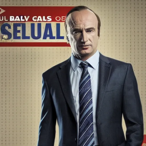 Image similar to better call saul logo, text, advertisement, lawyer