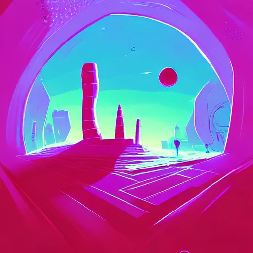 Image similar to curled perspective digital art of palestina by anton fadeev from nightmare before christmas