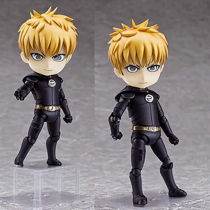 Image similar to Genos from One Punch Man, An anime Nendoroid of Genos from One punch Man , figurine, detailed product photo