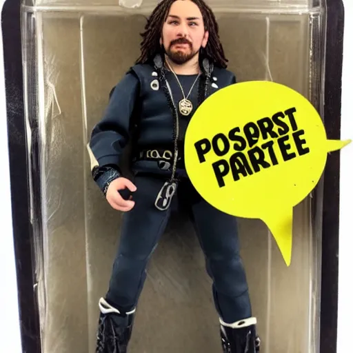 Image similar to post malone action figure, craigslist photo