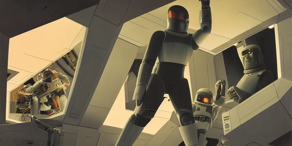 Image similar to 2001: A Space Odyssey by Ralph McQuarrie