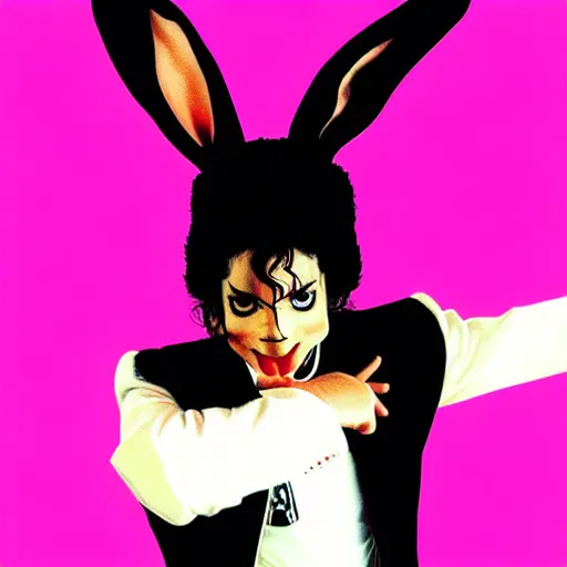 Image similar to bunny rabbit michael jackson