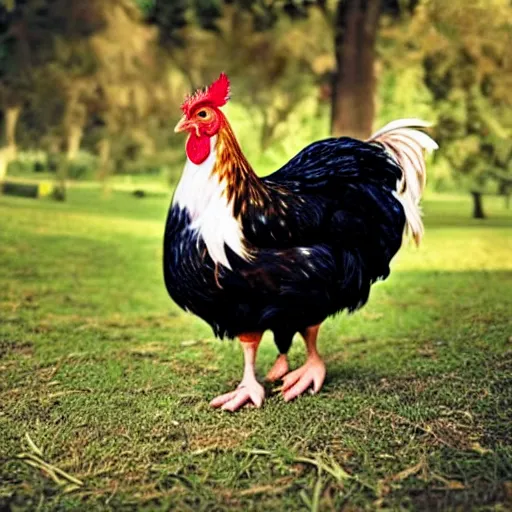 Image similar to a chicken - cat - hybrid, animal photography