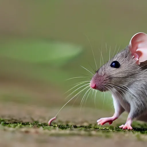 Image similar to a mouse chasing its tail