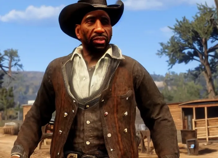 Image similar to stephen a smith in red dead redemption, ps 4 gameplay