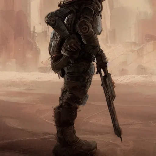 Prompt: a scavenger walking on the surface, metro 2 0 3 3, smooth, dreary, beautifully detailed, concept art, by sabbas apterus