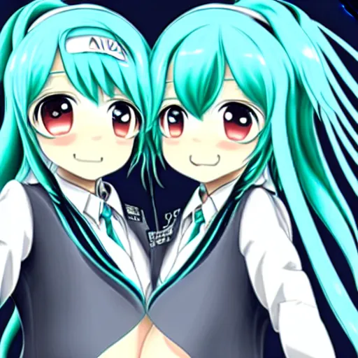 Image similar to hatsune miku pregnant with triplets at 4 0 weeks, baby movings in belly, anime art, trending on pixiv