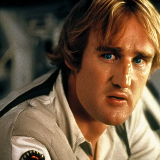 Image similar to owen wilson in alien 1 9 7 9, 4 k hd film still