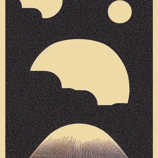 Prompt: the earth as a grain of sand in the vast void of the multiverse, flat design, screen print by kawase Hasui and Dan hillier, 8k, artstation