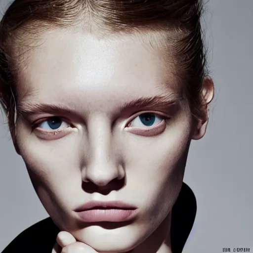 Image similar to acne editorial shot by camilla akrans from lundlund agency for id magazine