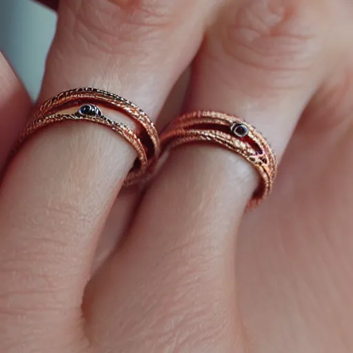 Image similar to of two girls wiring pearl ring, beautiful, photorealistic