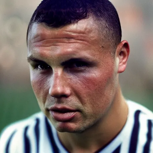 Prompt: real ronaldo by steve mccurry, head and shoulders, faint smile