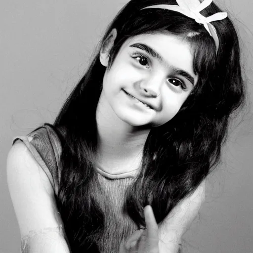 Prompt: teenager Angelina Jordan as a 1960s singer