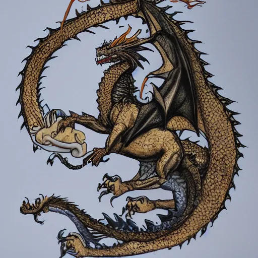 Joe Biden riding a dragon, detailed | Stable Diffusion