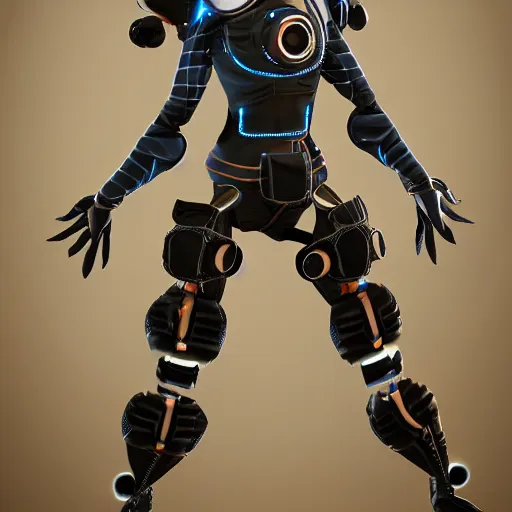 Image similar to kinetica!!! video game character, render, unreal engine, full body