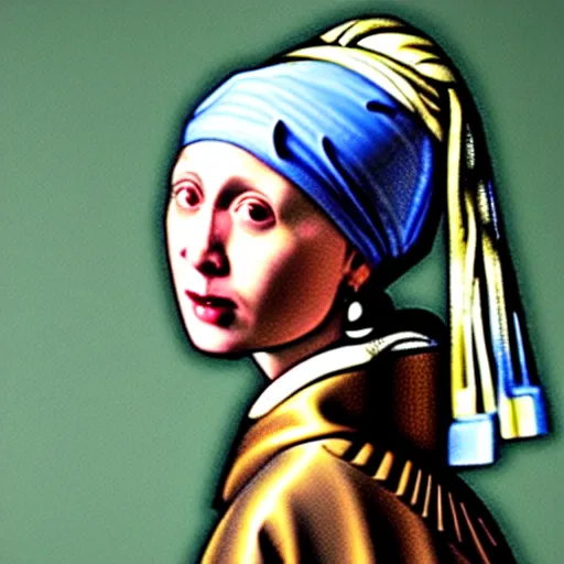 Image similar to joey butafuco from friends as the girl with the pearl earring