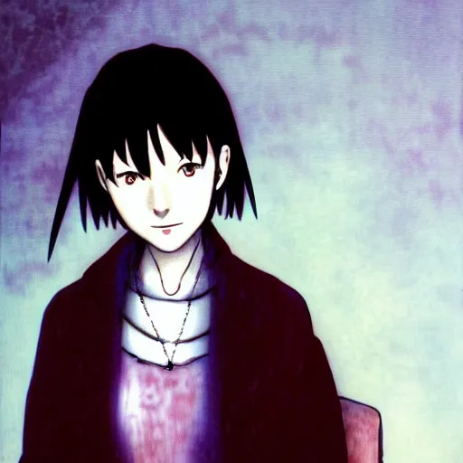 Prompt: lain iwakura from serial experiments lain, portrait by rembrandt