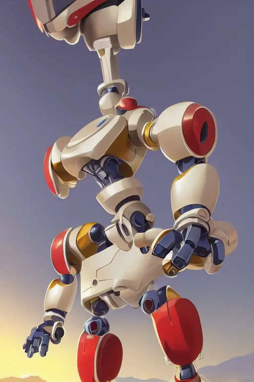 Image similar to metabots medabots medarotto medarot robot, behance hd by jesper ejsing, by rhads, makoto shinkai and lois van baarle, ilya kuvshinov, rossdraws global illumination ray tracing hdr radiating a glowing aura