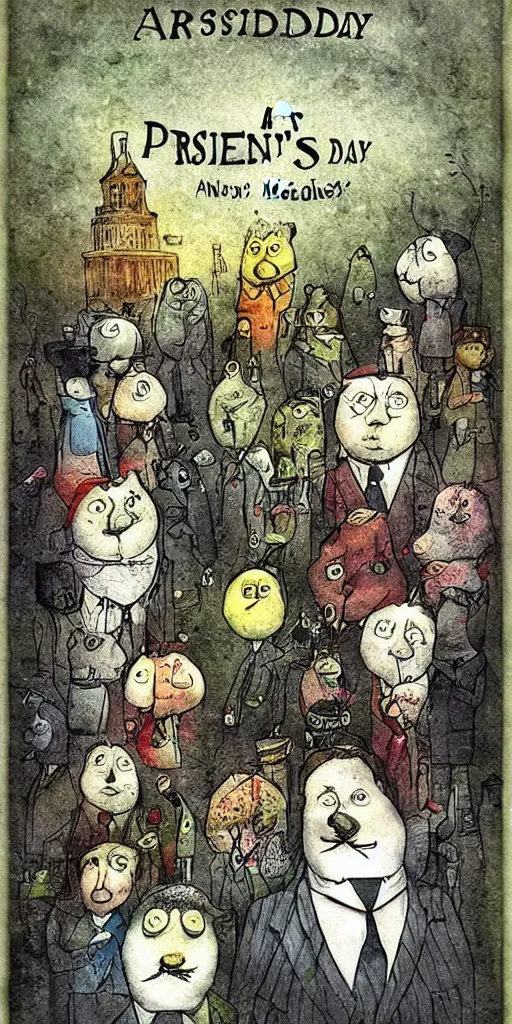 Image similar to a president's day scene by alexander jansson