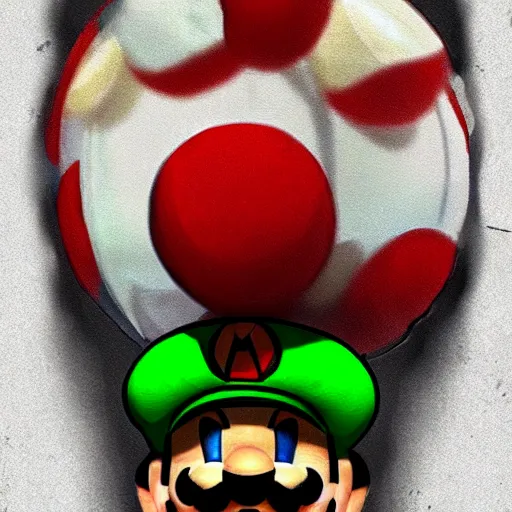 Prompt: pennywise in the style of mario bros, digital art, trending on artstation, hdr