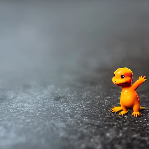 Prompt: charmander made of ice, photography, detailed, 4 k