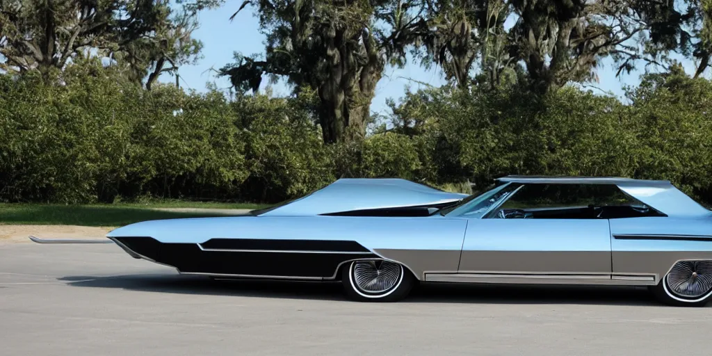 Prompt: futuristic buick riviera 1965