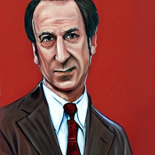 Prompt: very detailed painting of saul goodman