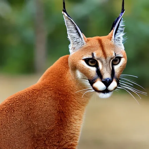 Image similar to caracal smoking a cigarette