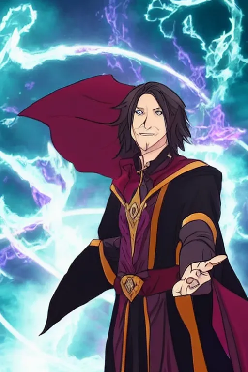 Image similar to Matthew Mercer is an all powerful sorcerer