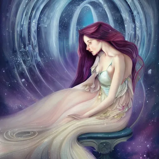 Image similar to lullaby by anna dittmann, full body view