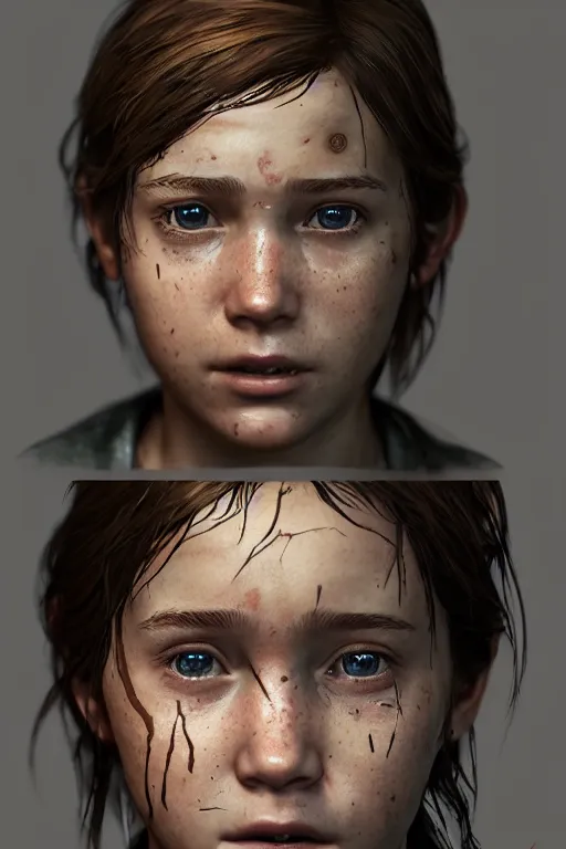 Ellie Williams from The Last of Us 1 in Red Dead, Stable Diffusion