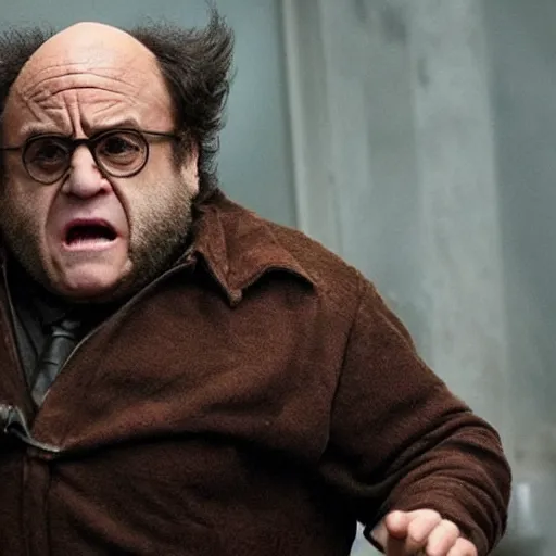 Image similar to danny devito as wolverine in the movie The Wolverine