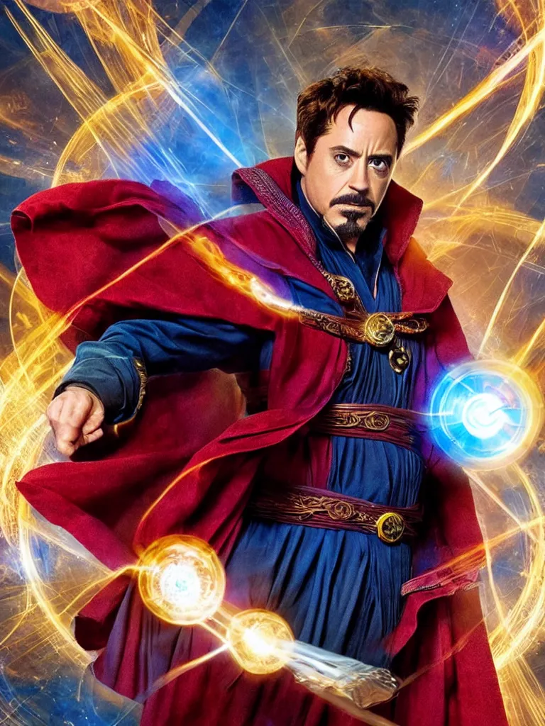Prompt: Robert Downey Jr as Doctor Strange